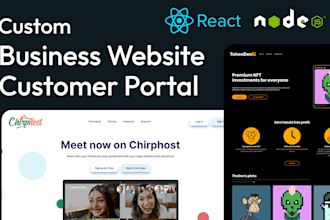 develop a website using reactjs