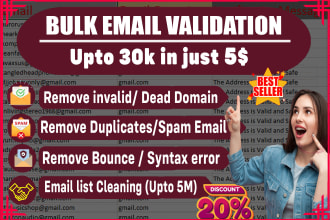 do bulk email validation, verification and email list cleaning service