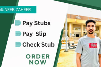 provide pay stubs and paychecks for employees and contractors
