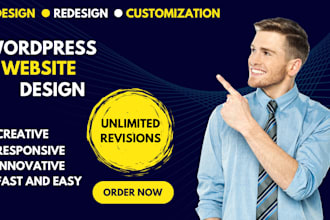 design and redesign wordpress landing page website