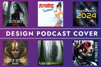 design podcast cover art whit ia