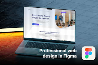make a custom web design in figma