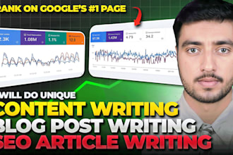 do SEO article writing, blog post writing and blog content writing