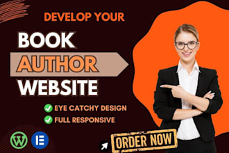 develop book author website with wordpress