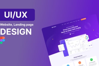 create website figma design ui UX design and landing page UI