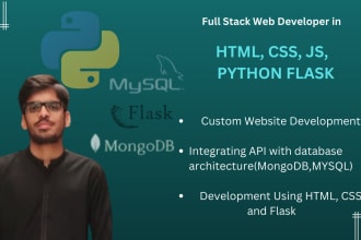 do python flask tasks with sql,mongodb,nosql,react js,apis