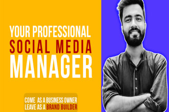 be your business social media manager and content creator