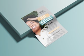 design modern corporate flyers, real estate posters