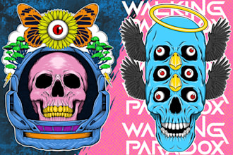 do custom illustrations for your thsirt and merch