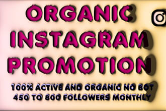 do instagram promotion for organic instagram growth
