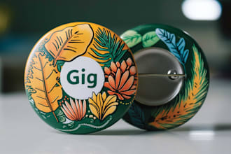 design custom pin button badges