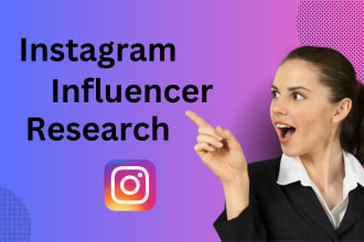 do the best instagram influencer research for your niche