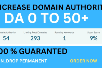 increase domain authority  moz da 50 plus