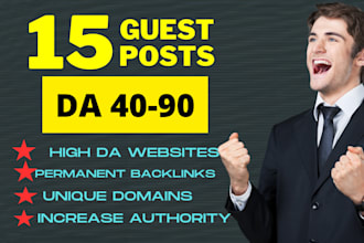 create manual high quality guest post seo backlinks