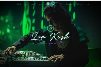 do nightclub party website design