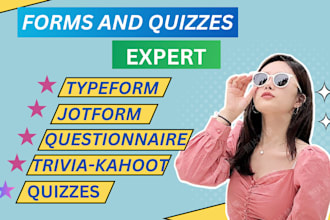 create trivia, kahoot quizzes,eforms,questionspro jotform,formstack cognito form