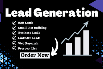 provide targeted b2b lead generation prospect email list building data scraping