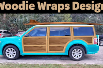 do eye woody vehicle, van wrap, car wrap, truck