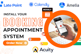 setup latepoint, amelia, acuity scheduling, bookly, calendly appointment booking