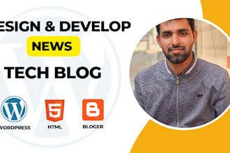 create a responsive tech blog website