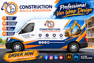 design a professional wrap for your car, bus, truck, vehicle, vending machine