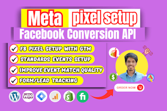 setup meta facebook pixel and conversion API server side tracking by GTM
