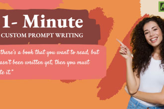 write creative and research based custom writing prompts