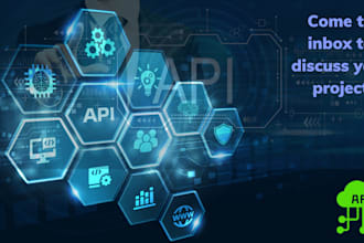 do API integration and development and be your node js developer
