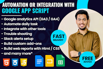 do automation with google app script for sheet, doc, drive, form, etc