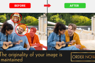 add or remove people from photos with professional photoshop editing