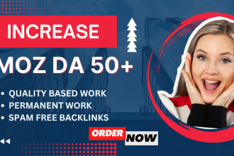 increse moz domain authority da 30 plus
