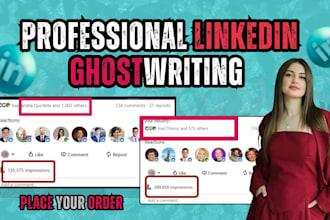 write viral posts and be your professional linkedin ghostwriter