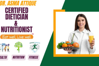 be your dietician and create meal plans or courses