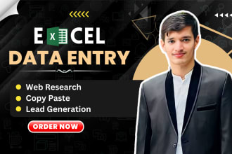 do fastest and urgent data entry, web research, lead generation