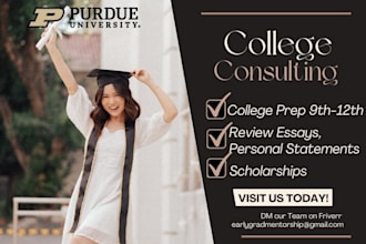 advise you step by step college admission consulting