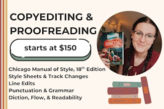 copyedit and proofread your novel
