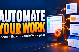 automate google sheets, excel, docs, forms, gmail and calendar
