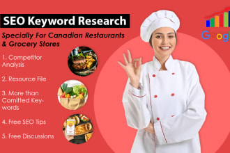 provide seo keywords and competitor research service for your restaurant