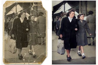 photo restoration, repair, fix, retouch, old photo restore