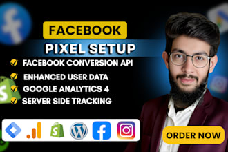 setup facebook pixel conversion API server side tracking