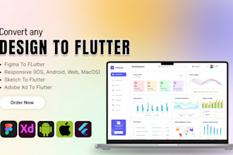 convert xd, figma, and any design to responsive flutter app design