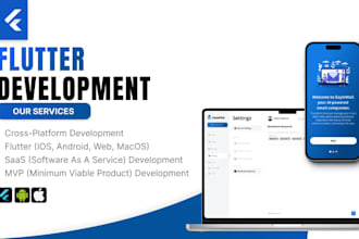 develop flutter android ios web apps