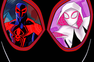 draw your favorite comic book or pop culture characters