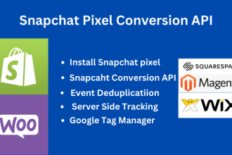 setup snapchat pixel conversion API with server side tracking
