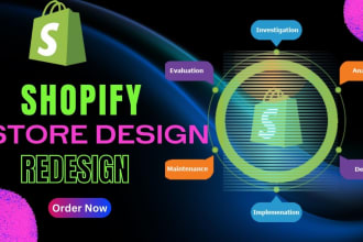 design a branded shopify dropshipping clothing and fashion store or website