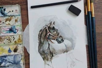 make watercolour illustrations for you