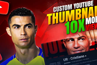 design eye catchy youtube thumbnail