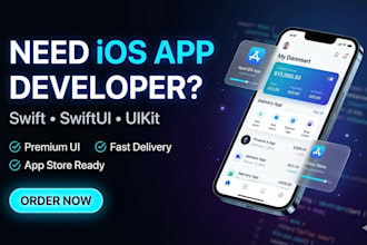 develop professional ios app using swift, swiftui and uikit