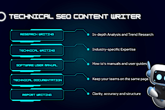 write technical blogs, user manuals, reports, and documentation