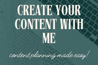 make you a content planner